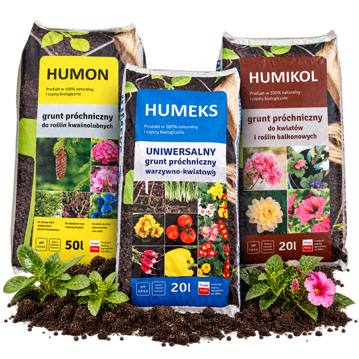 Grunty próchnicze Kartel: Humon, Humeks i Humikol